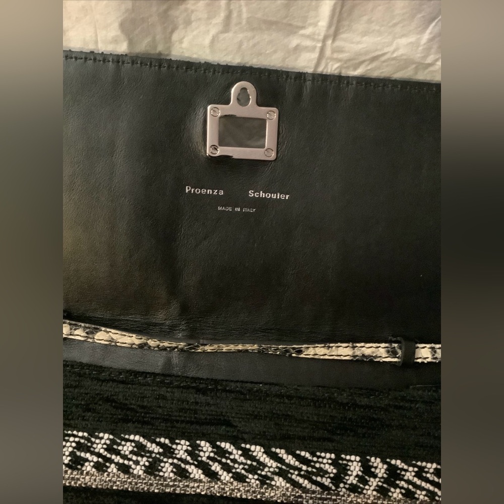 PROENZA SCHOULER Small Mixed Woven Black/Red Multicolor Lunch Bag NWOT​​​​ - Picture 9 of 14